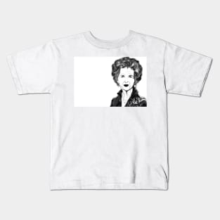 Margaret Thatcher, Comic Cartoon/ Caricature. BAN THE BOMB. CND. Kids T-Shirt